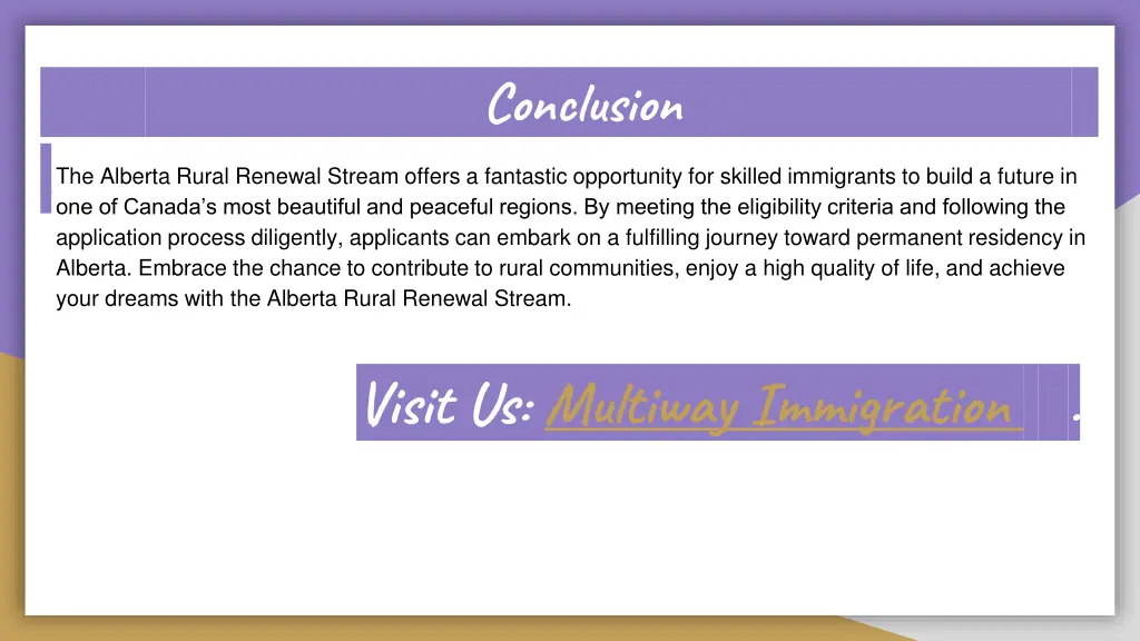 the alberta rural renewal stream offers