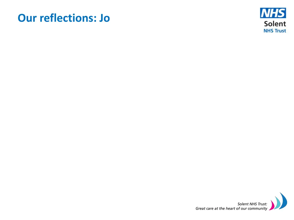 our reflections jo