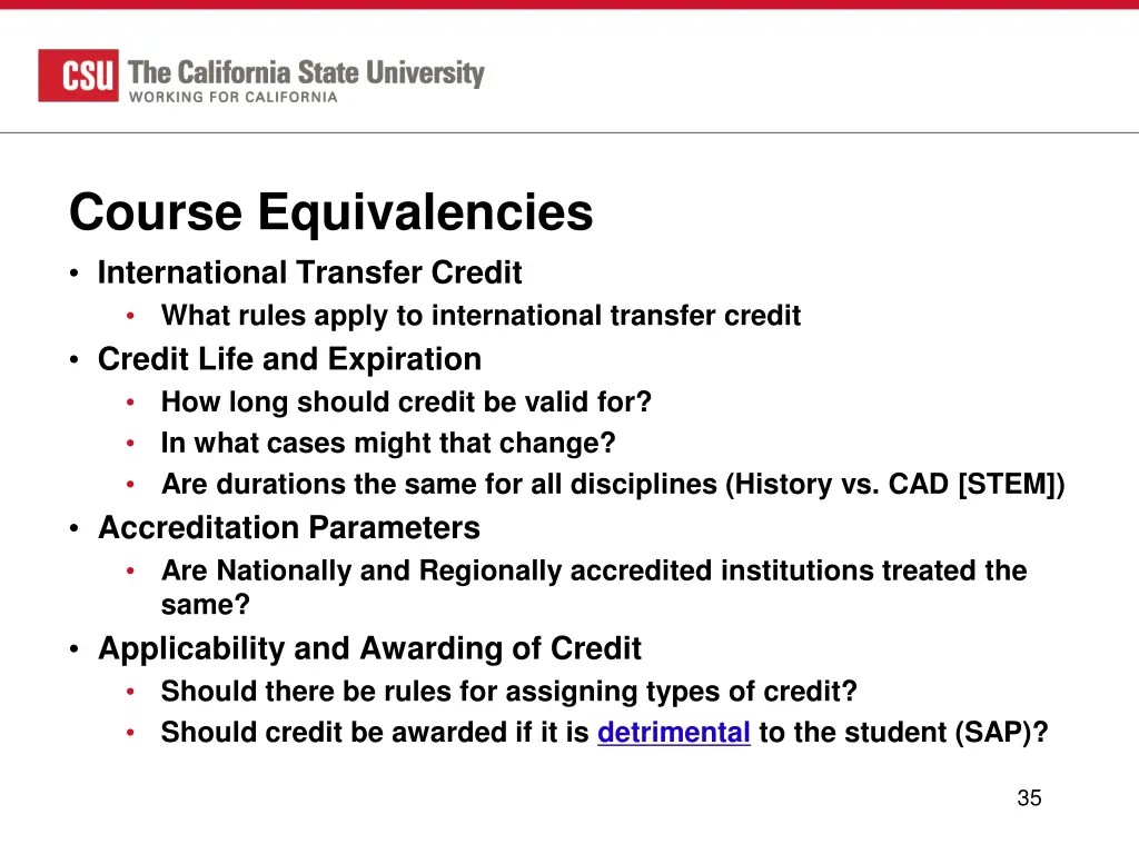 course equivalencies international transfer