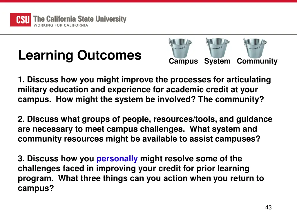 learning outcomes 1