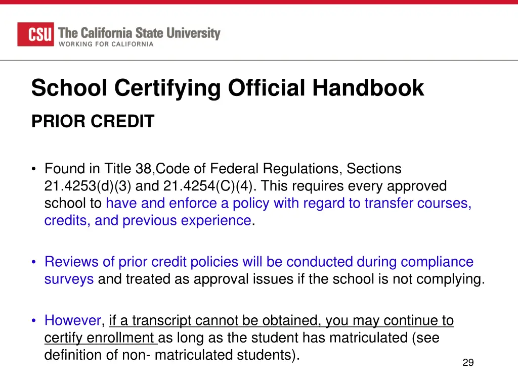 school certifying official handbook 1