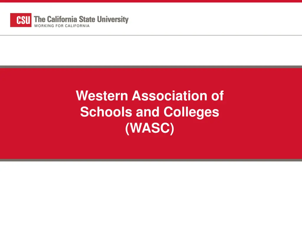 western association of schools and colleges wasc