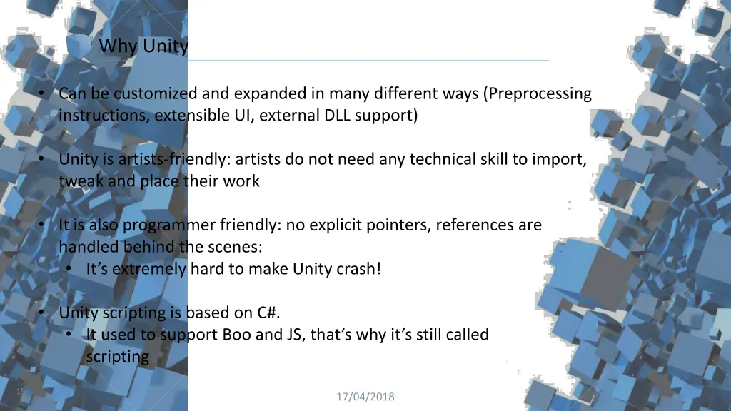 why unity 1