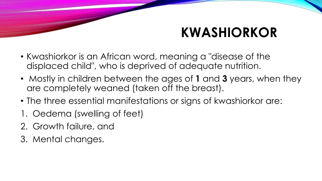 kwashiorkor