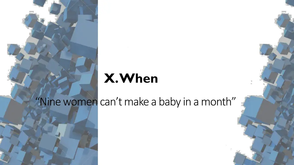 x when