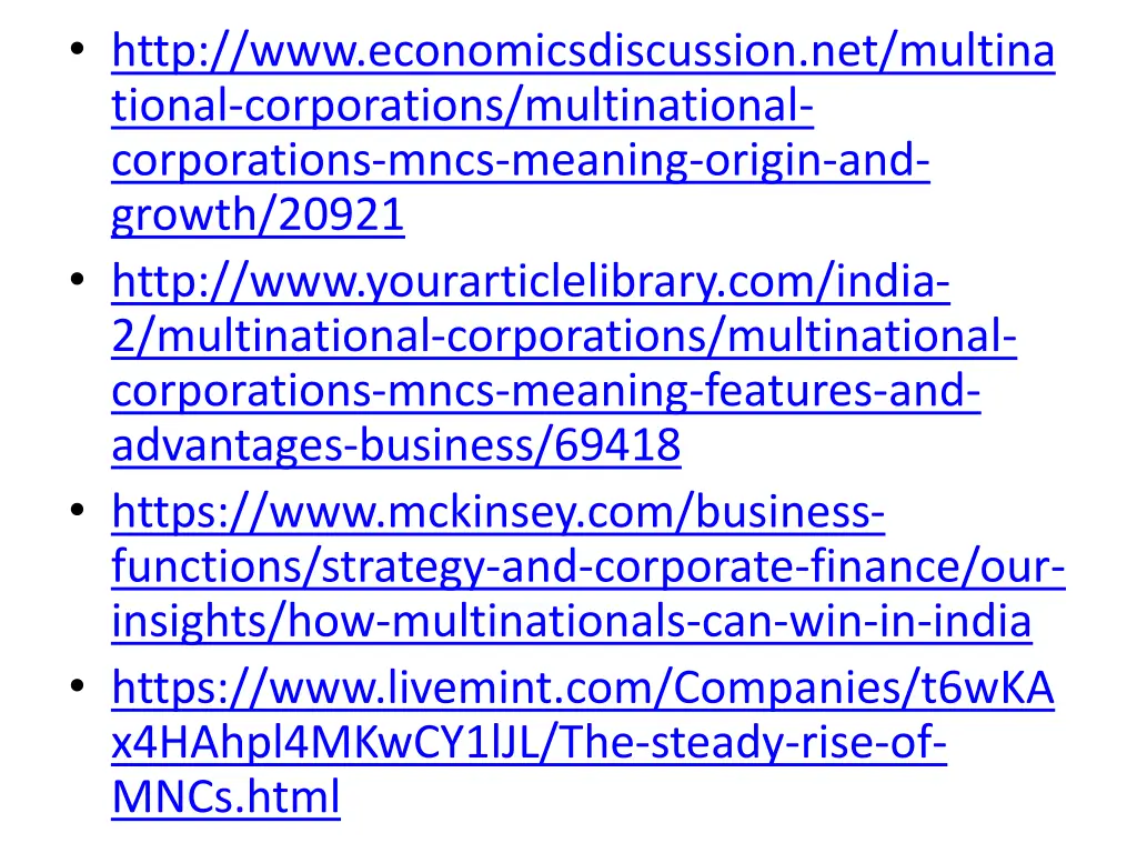 http www economicsdiscussion net multina tional