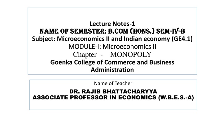 lecture notes 1 b com hons