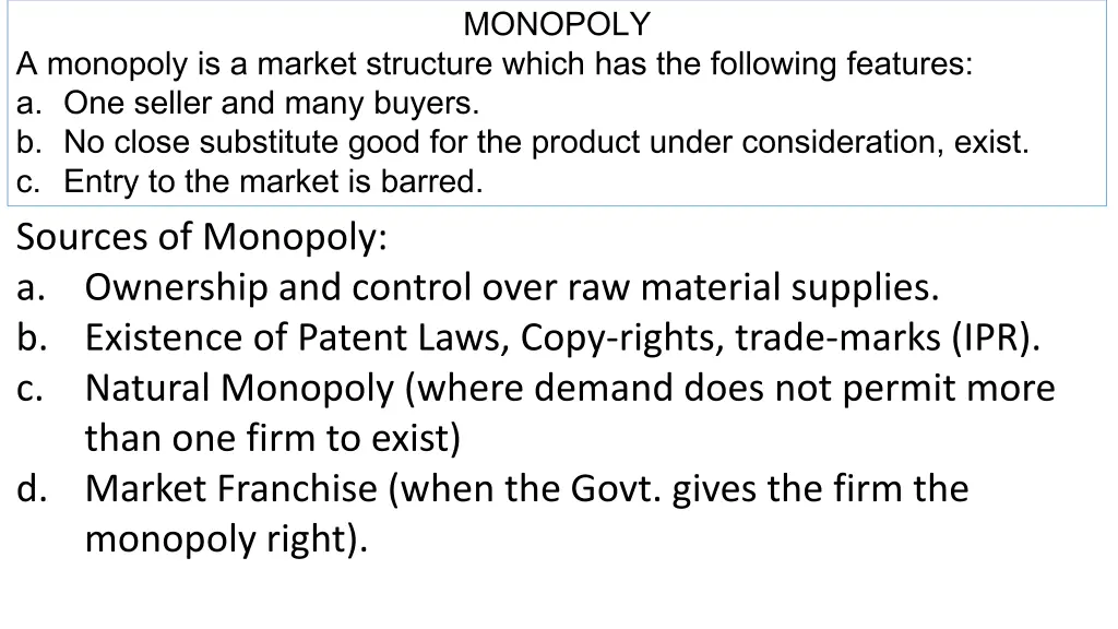 monopoly