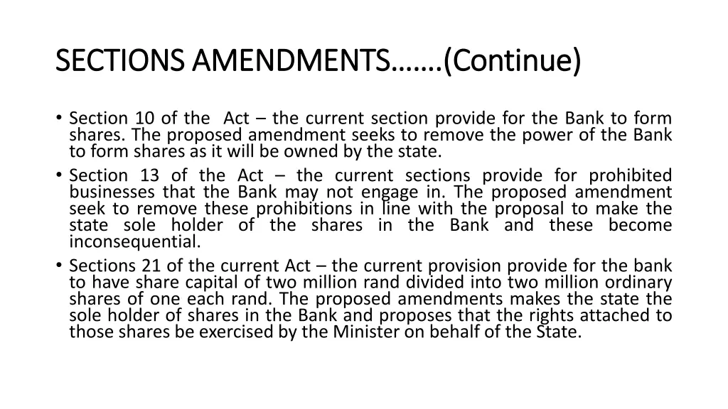 sections amendments continue sections amendments