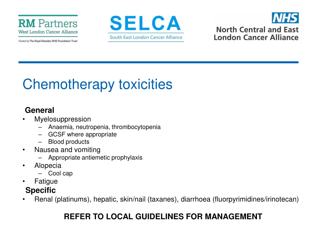 chemotherapy toxicities