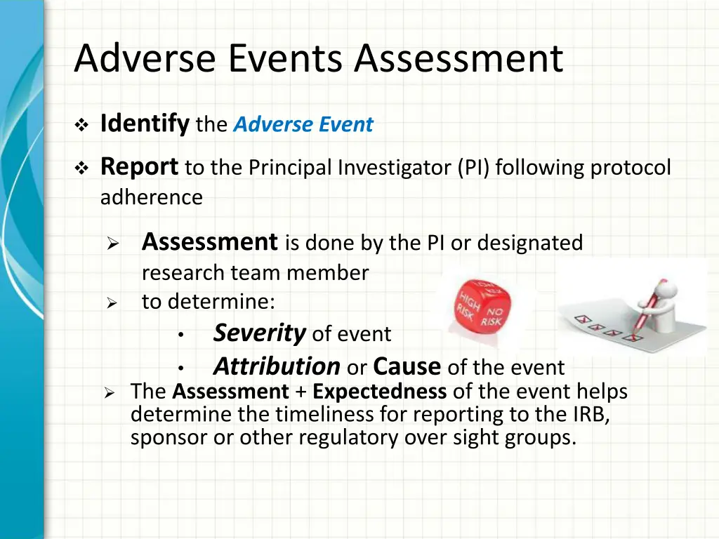 adverse events assessment