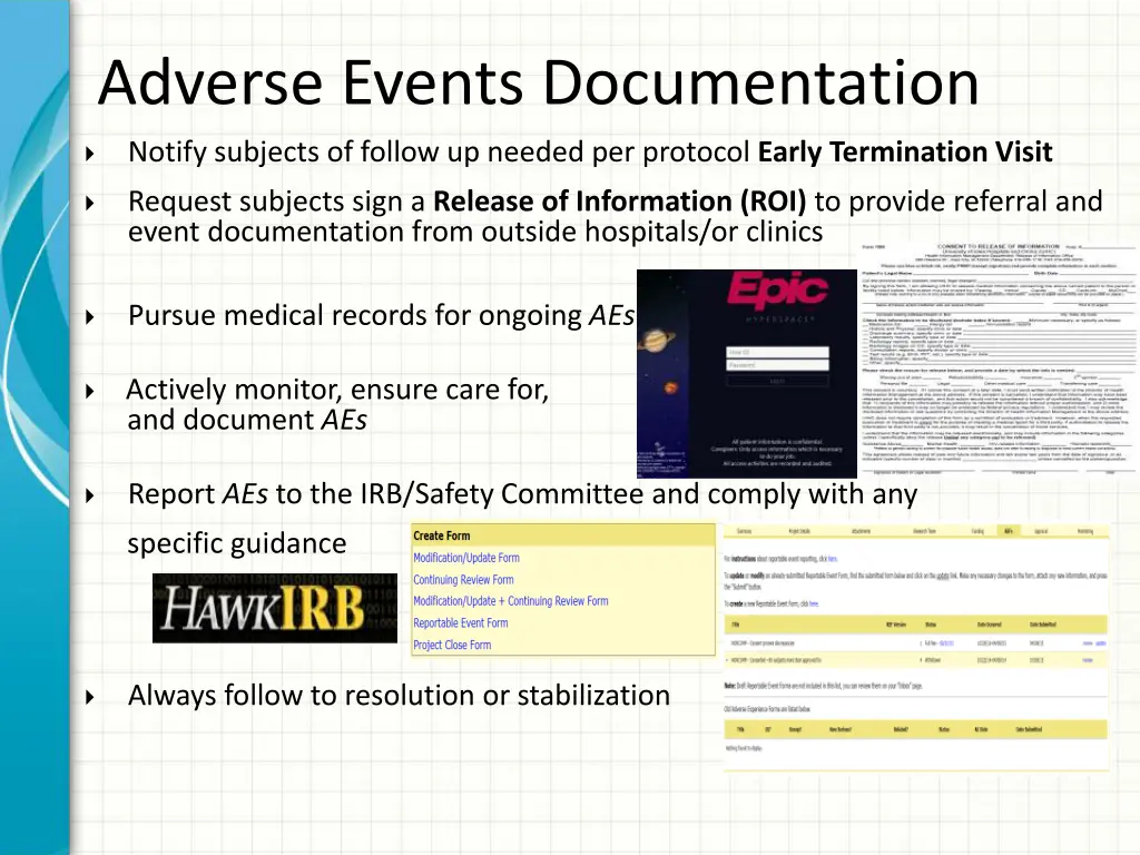 adverse events documentation 1