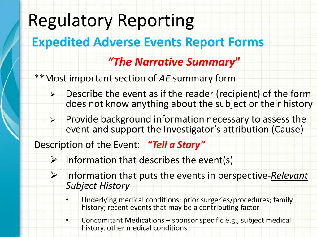 regulatory reporting expedited adverse events 1