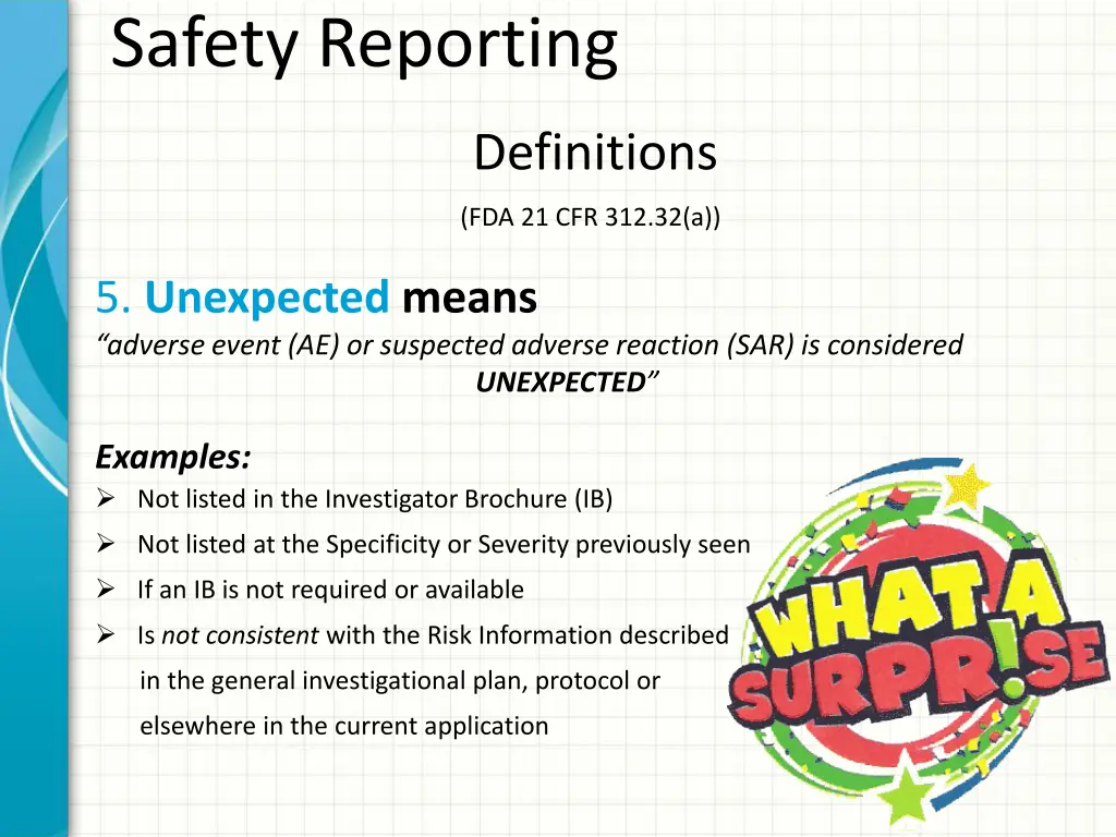 safety reporting 5