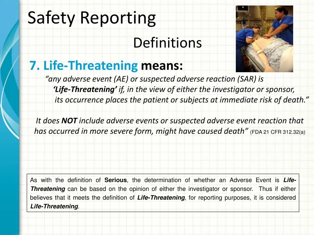 safety reporting 7