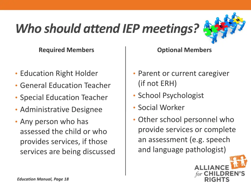 who should attend iep meetings