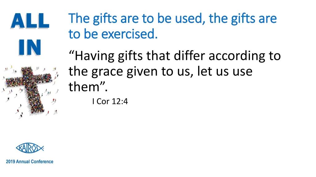 the gifts are to be used the gifts are the gifts