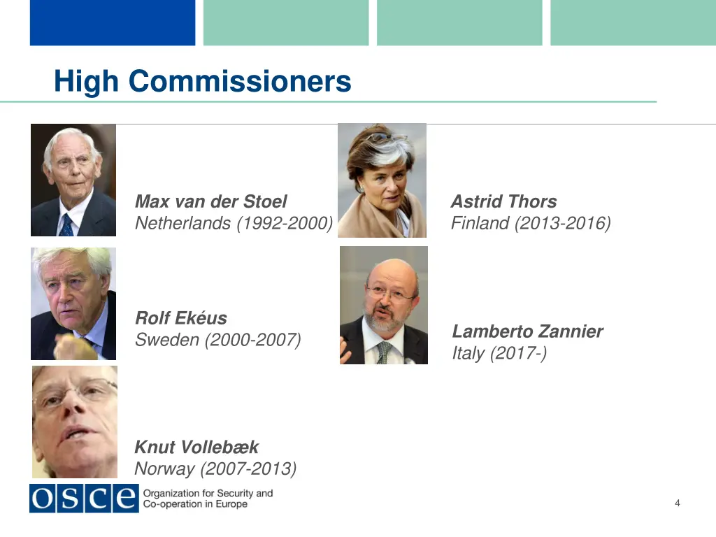 high commissioners