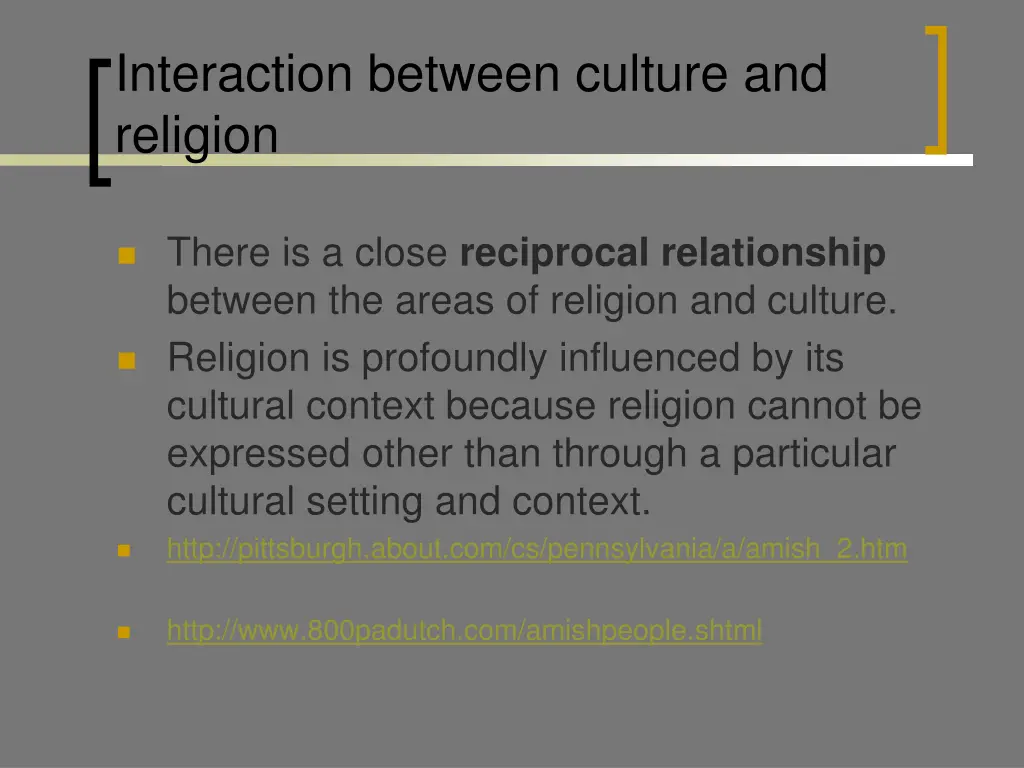 interaction between culture and religion