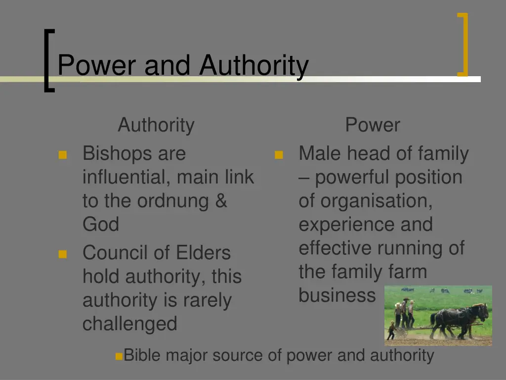 power and authority