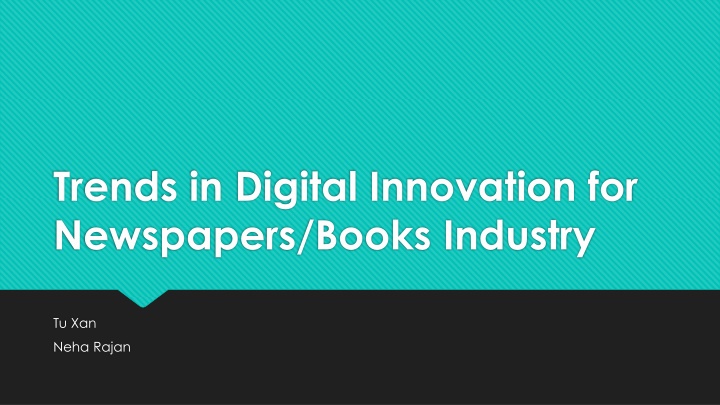 trends in digital innovation for newspapers books