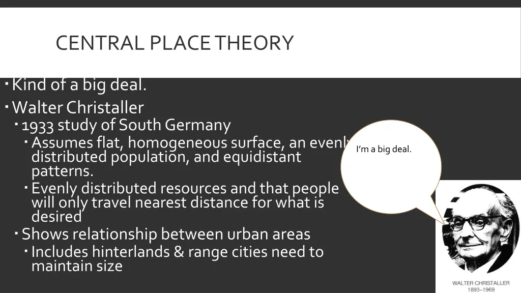 central place theory