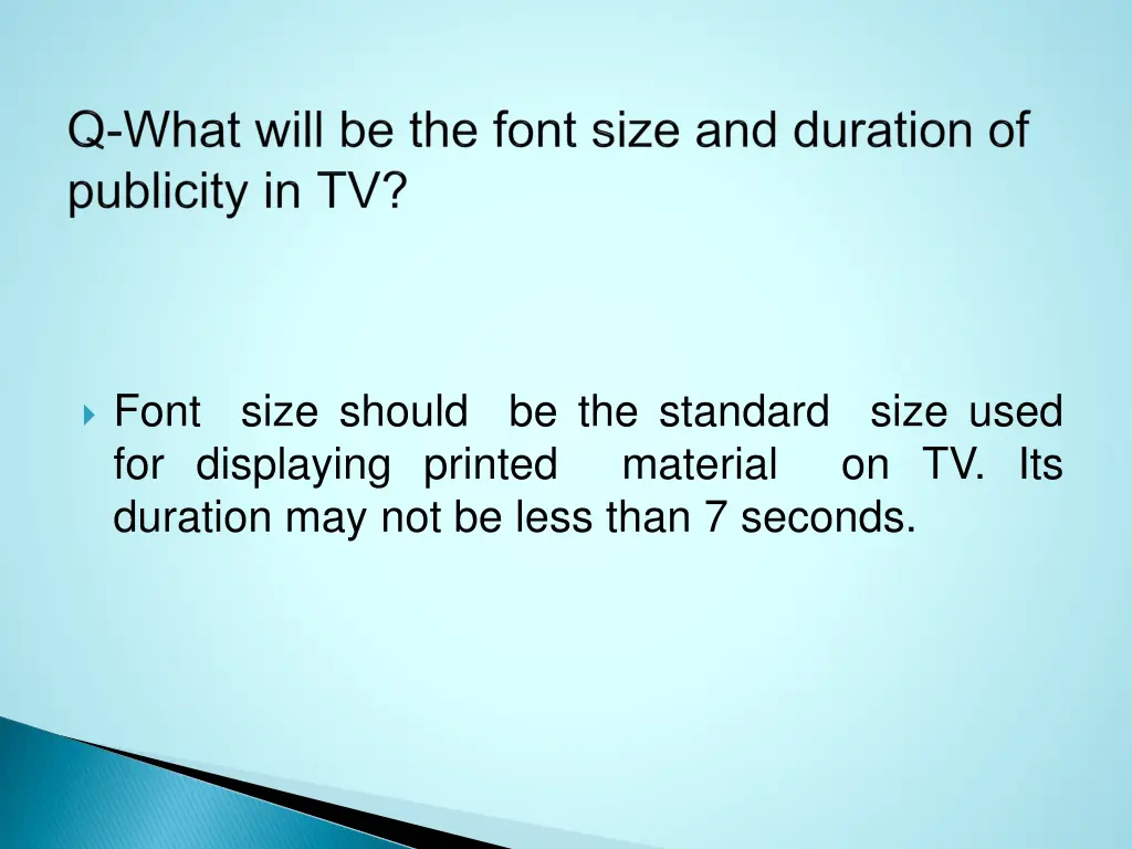 font for displaying printed duration