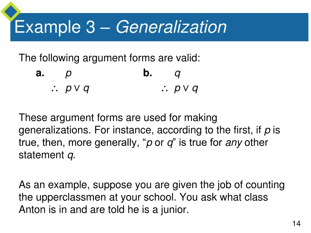 example 3 generalization