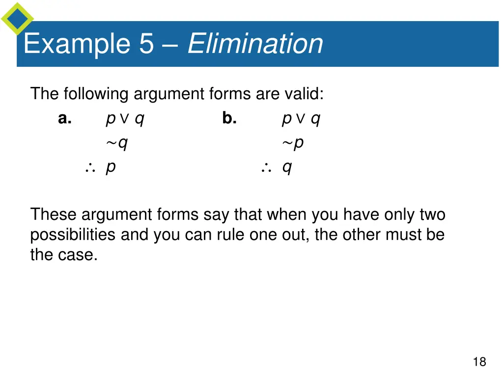 example 5 elimination