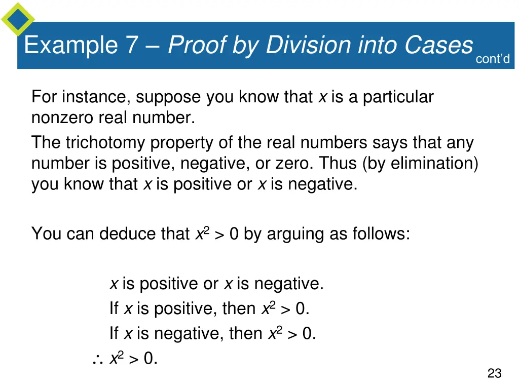 example 7 proof by division into cases 1