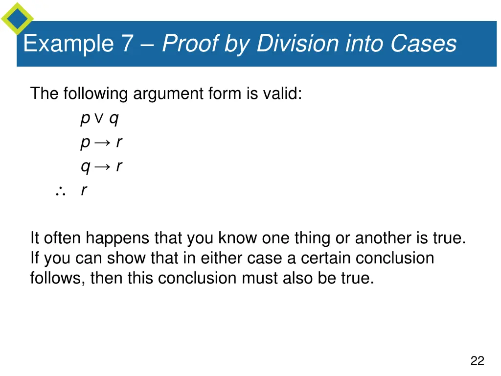 example 7 proof by division into cases