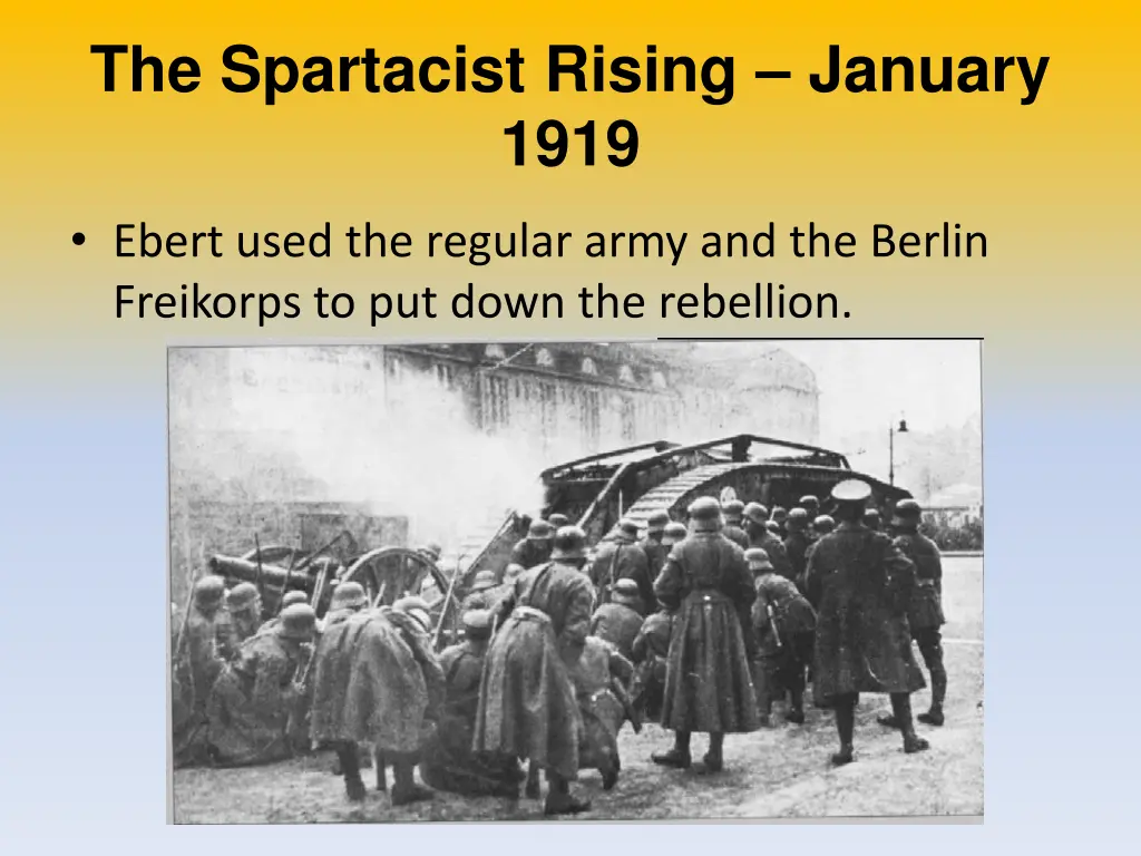 the spartacist rising january 1919 2