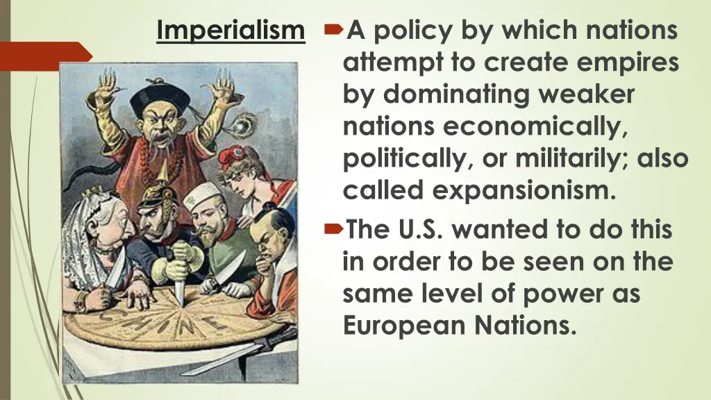 imperialism a policy by which nations attempt