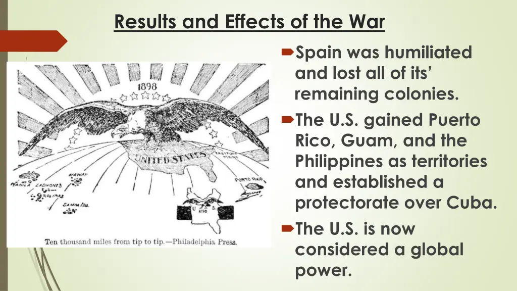 results and effects of the war