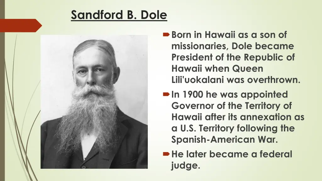 sandford b dole