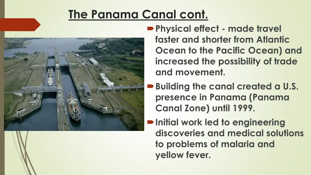 the panama canal cont