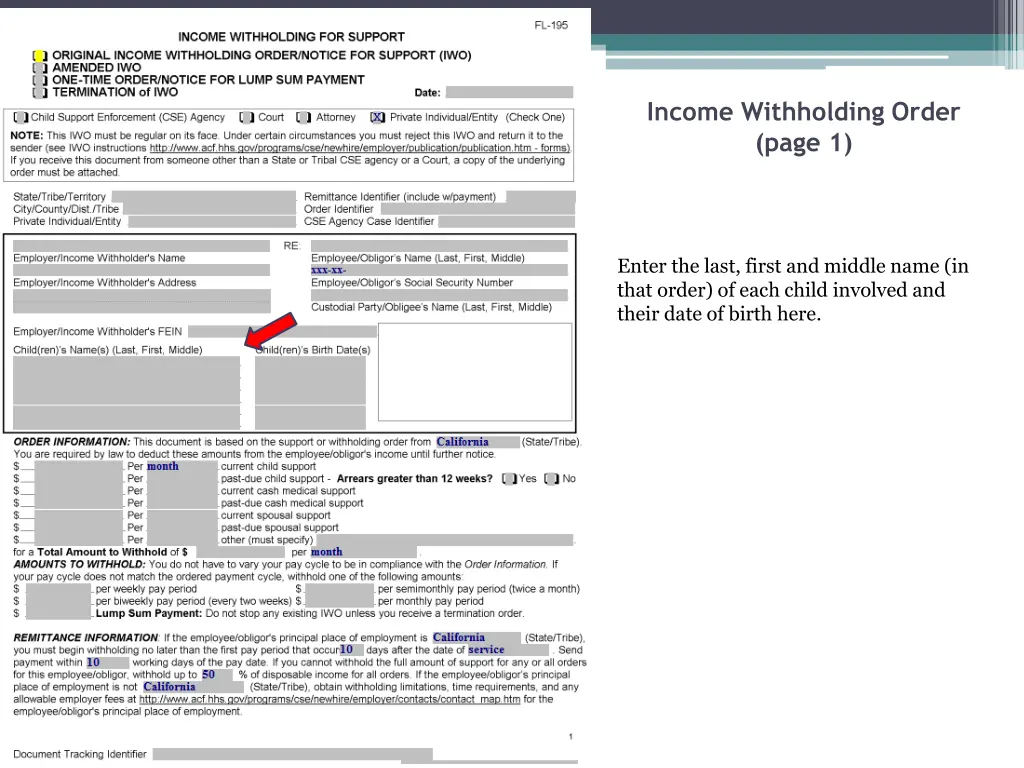 income withholding order page 1 15