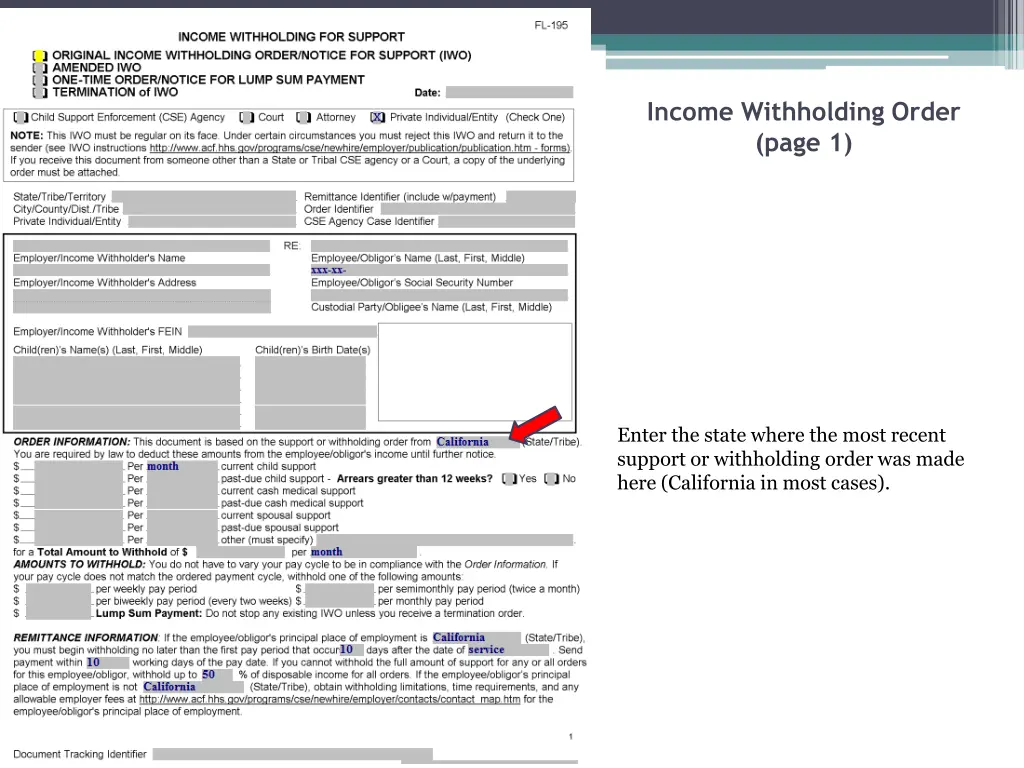 income withholding order page 1 16