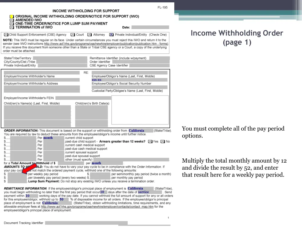 income withholding order page 1 27