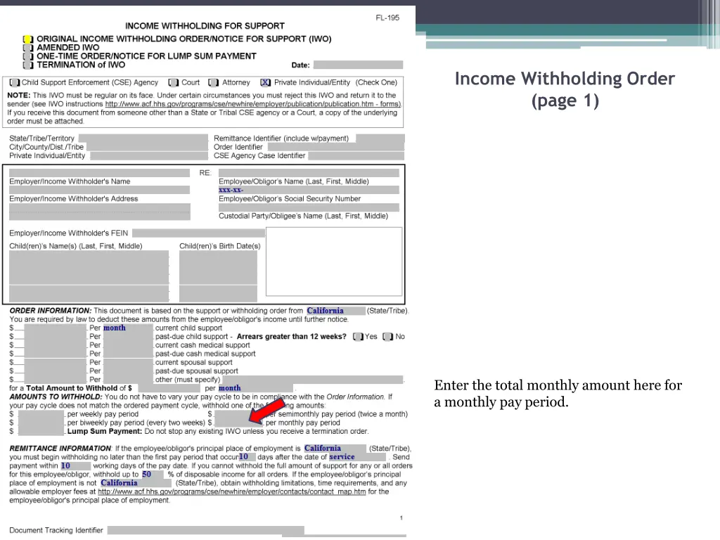 income withholding order page 1 29