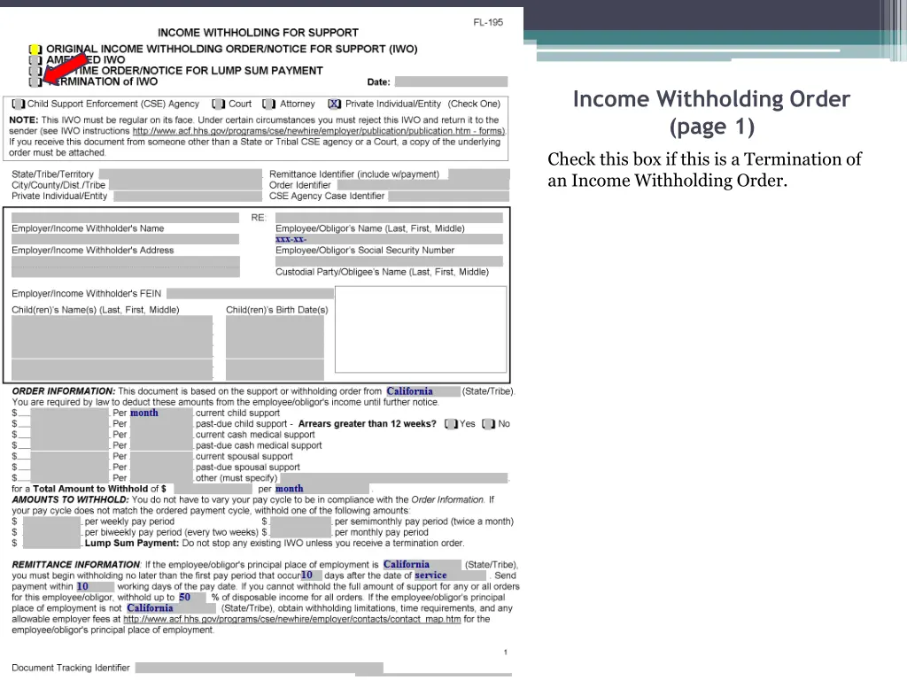 income withholding order page 1 3