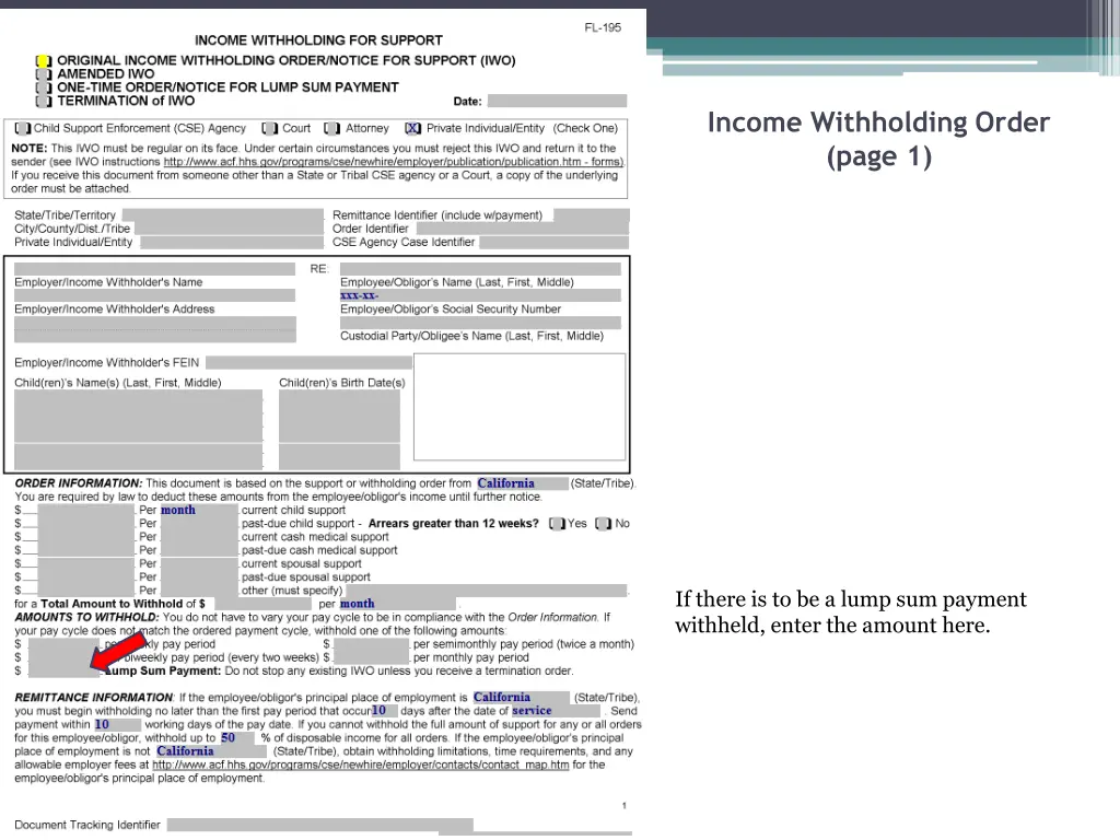 income withholding order page 1 30