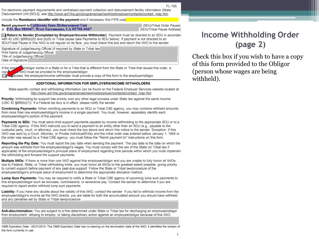 income withholding order page 2 1