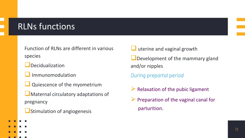 rlns functions