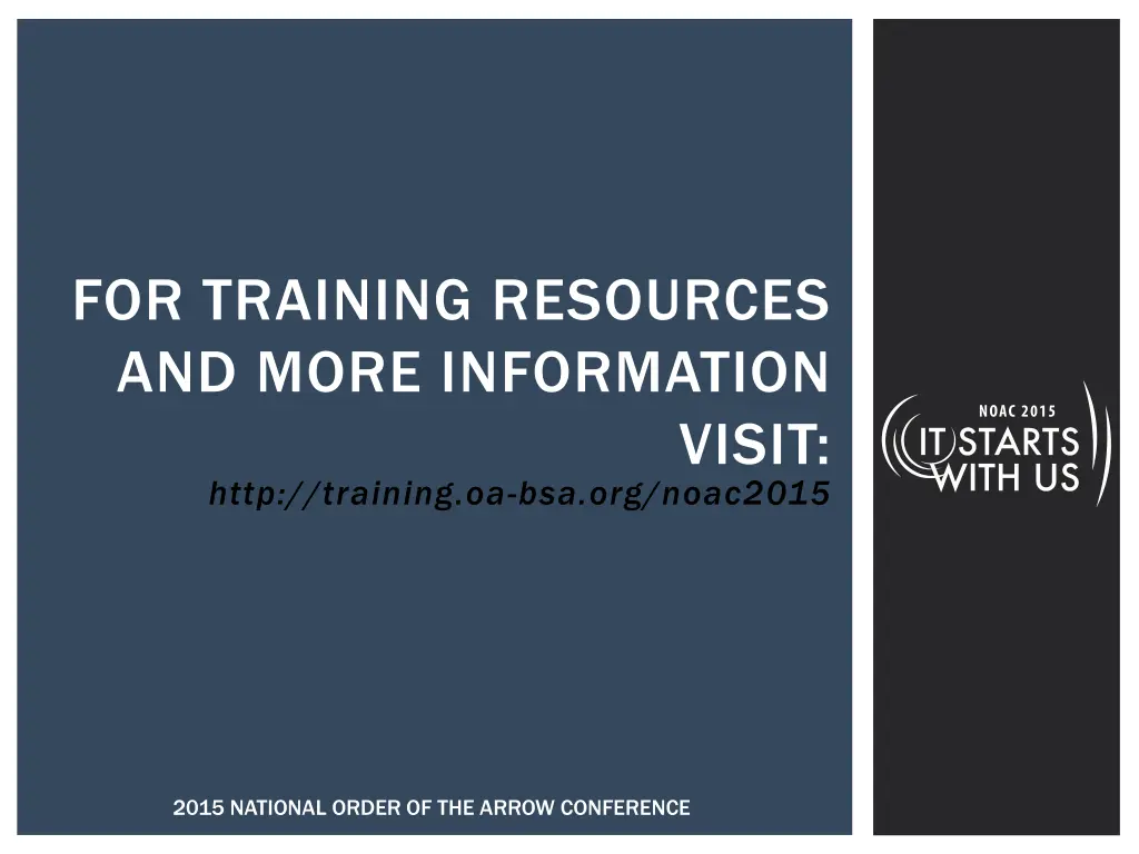 for training resources and more information