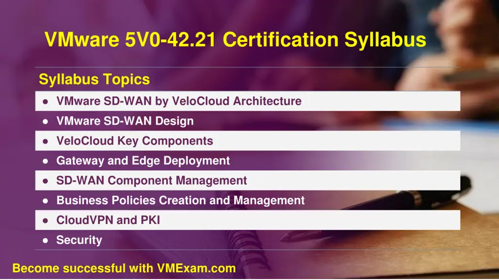 vmware 5v0 42 21 certification syllabus