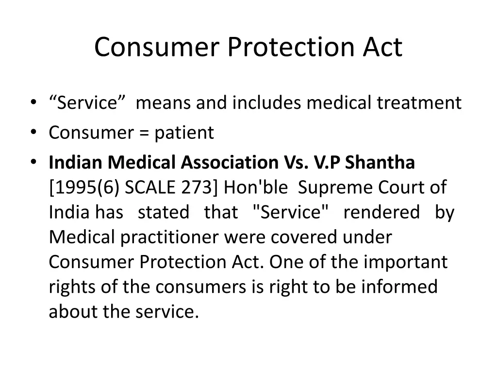 consumer protection act