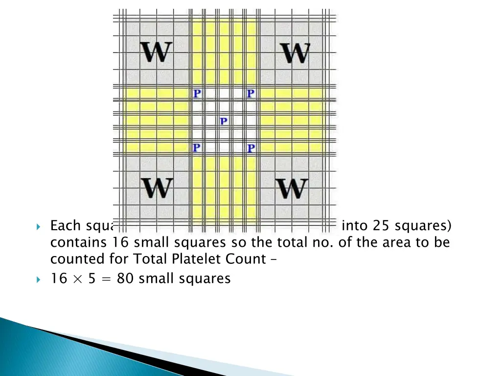 each square of the central square divided into