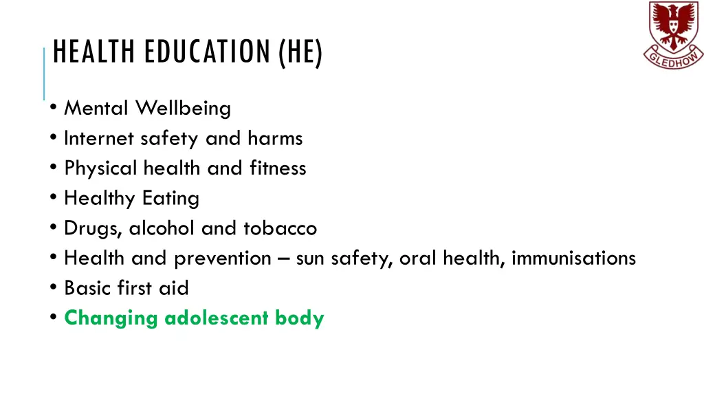 health education he