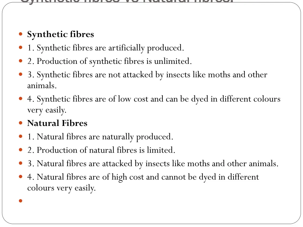 synthetic synthetic fibres 2